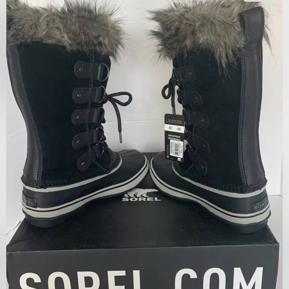 Sorel Women's Joan of Arctic Boots Black Quarry Size 8 US Winter Rain Boot New - Picture 5 of 7
